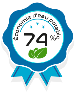 Economisez 74% d'eau potable !